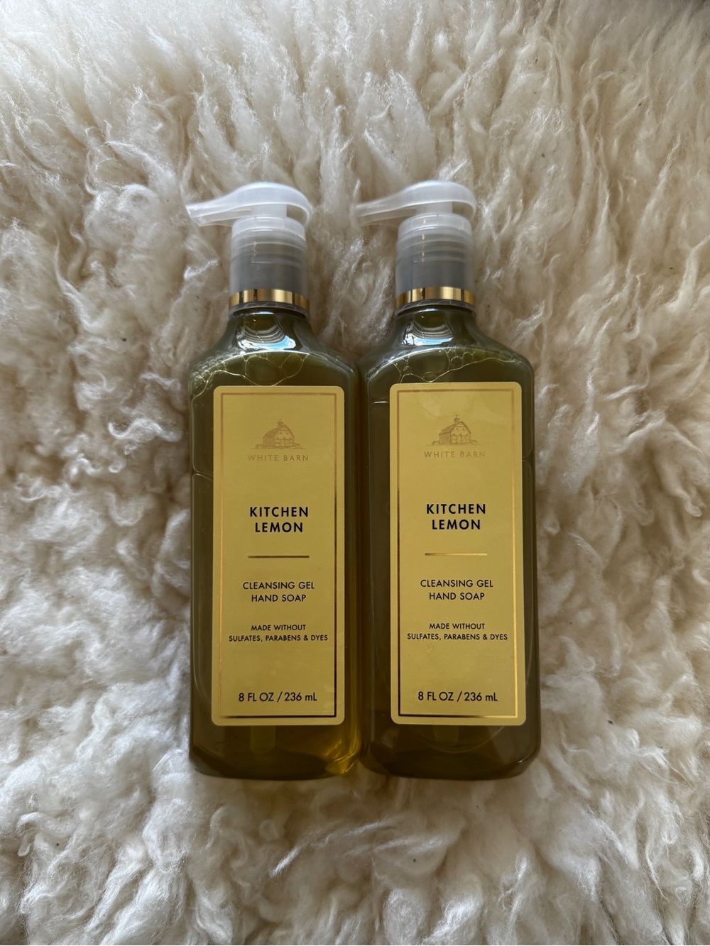 New BBW Kitchen Lemon Gentle Gel Hand Soaps